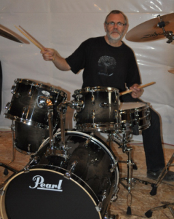John playing his drums