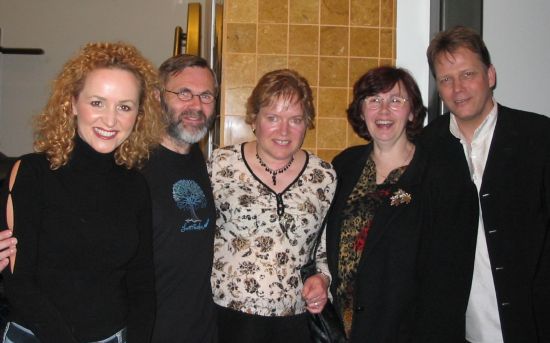 John, Jennifer and Mary with Fionnuala and Rolf at the meet and greet