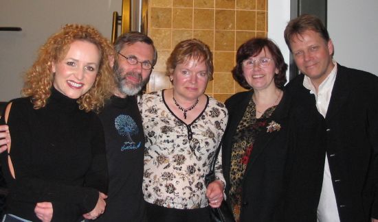 John, Jennifer and Mary with Fionnuala and Rolf at the meet and greet